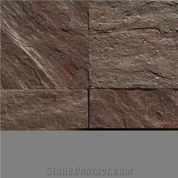 Copper Quartzite Slabs, India Brown Quartzite