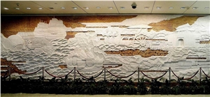 Pearl White Granite Relief & Etching