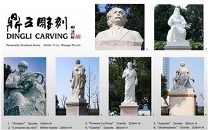 White Marble Sculpture, Head Statue