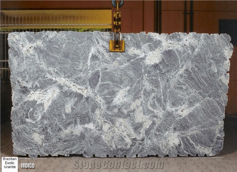 Indigo Granite Slabs, Brazil Lilac Granite