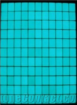 Blue Glass Glow Mosaic