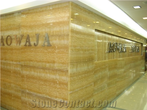 China Yellow Onyx Wall Panel