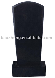 Black Granite Gravestone