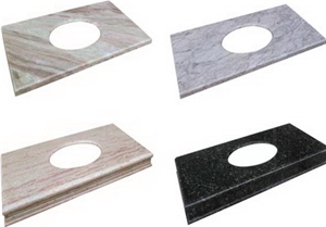 2015 Hot Selling Custom Granite Vanity Tops, Polished Spread Bathroom Vanity Tops
