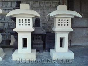 White Limestone Lantern