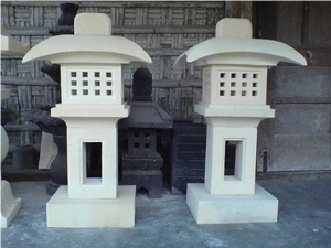 White Limestone Lantern