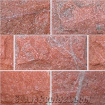 Red Limestone Mushroom Stone