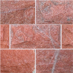 Red Limestone Mushroom Stone