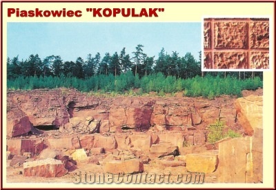 Kopulak Sandstone Block, Poland Red Sandstone