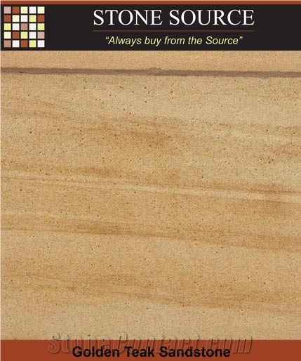 Golden Teak Sandstone Slabs & Tiles, Teak Wood Sandstone Slabs & Tiles