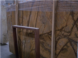 Rain Forest Brown Marble, Bidasar Gold Marble, Golden Glory Marble, Rain Forest Golden Marble Slabs & Tiles