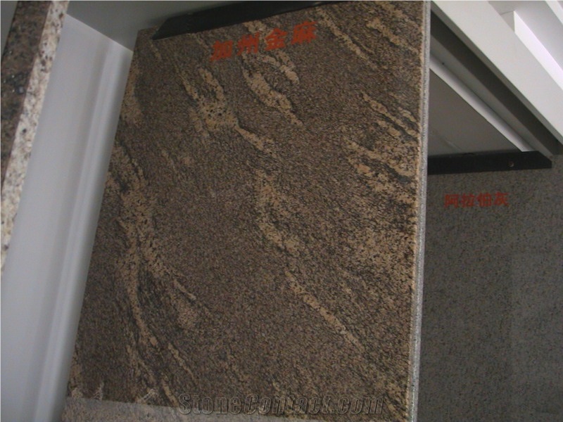 Juparana California Granite Slabs & Tiles, Brazil Yellow Granite