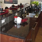 Tan Brown Granite Kitchen Countertops, Kitchen Worktops, Bar Top, Desk Tops, Customer Countertop, Natural Stone Bench Tops