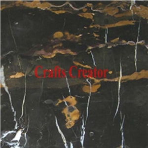 Black Gold Marble Tiles Slabs