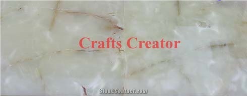 White Onyx Tiles, Slabs