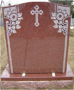 Red Color Granite Gravestone