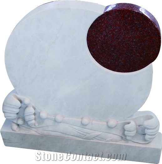 White Marble Hunan Bei Tombstone