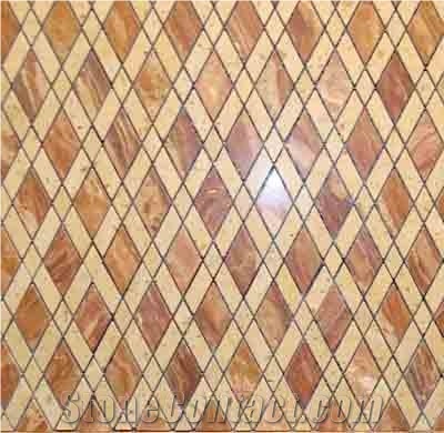 Mixed Marble Mosaic Patio Tiles,Mosaic Pattern