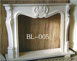 White Marble Fireplace Hearth/Interior Stone