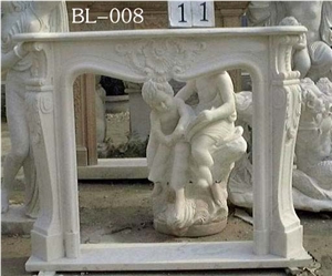 White Marble Fireplace Mantel,Professional Supplier-Interior Stone White Marble Fireplace Mantel,Professional Supplier-Interior Stone