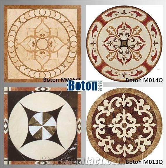 Hotel Flooring Mosaic Pattern Medallion