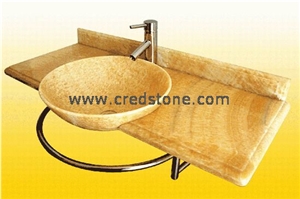 China Yellow Onyx Vanity Top