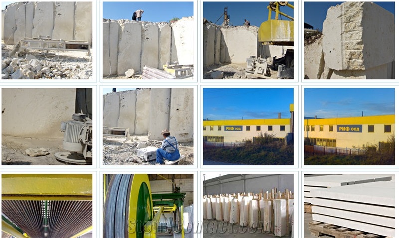 Vratza Limestone Blocks, Bulgaria Beige Limestone