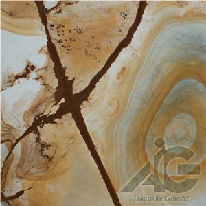 Stone Wood Quartzite Slabs & Tiles, Brazil Yellow Quartzite
