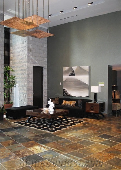 Rust Slate Floor Tiles
