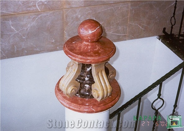 Rosso Verona Marble Balusters