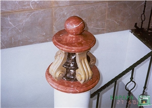 Rosso Verona Marble Balusters
