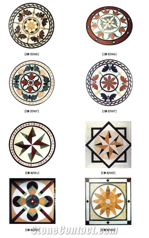 Waterjet Pattern Stone Medallions