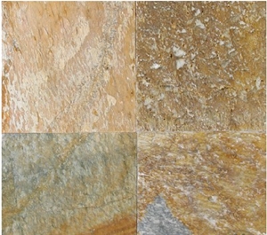 Golden White Quartzite Slabs & Tiles, China Beige Quartzite