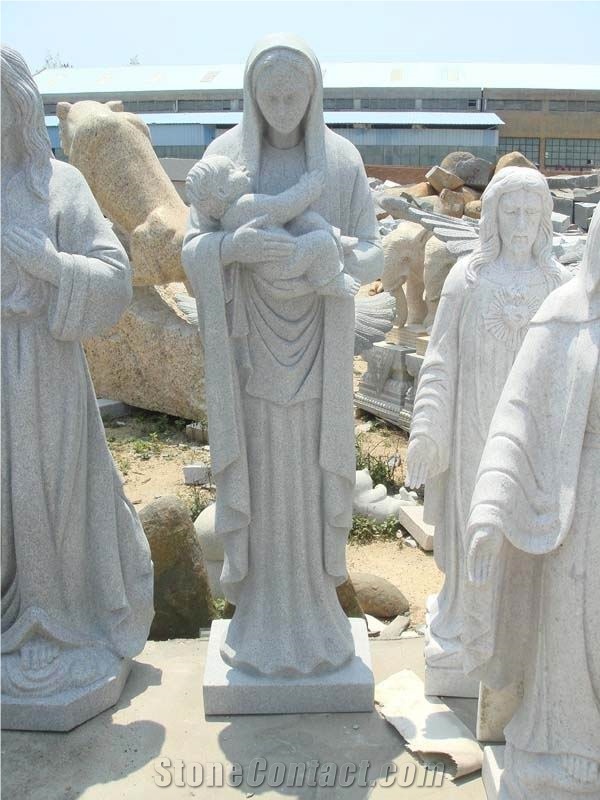 Grey Granite Sculpture 054
