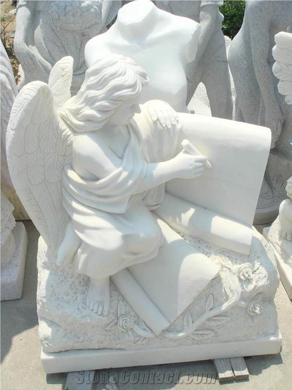 White Marble Human Sculpture
