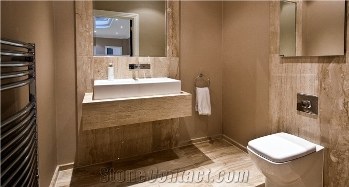 Perlato Olympo Marble Floor and Wall Panels