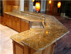 Giallo Chrystal Granite Countertop Giallo Chrystal Granite Countertop