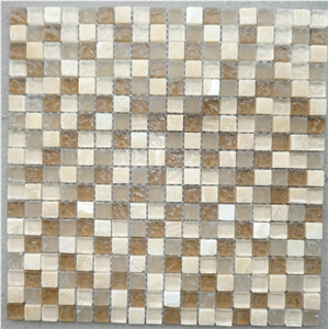 Glass Mosaic Mix Marble Mosaic Glass Mosaic Mix Marble Mosaic