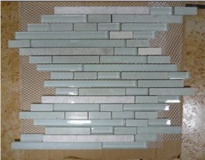 Glass Mosaic Mix Stone Mosaic Glass Mosaic Mix Stone Mosaic