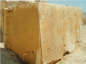 Yellow Travertine Block