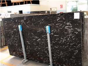 Nero Fossile, Fossil Black Limestone Slabs