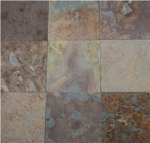 China Rust Slate Slabs & Tiles