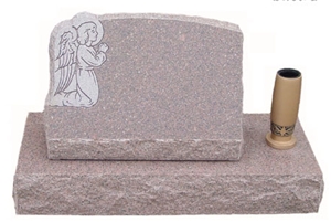 Grey Granite Slant Marker