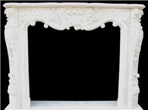 White Marble Fireplace Mantel White Marble Fireplace Mantel