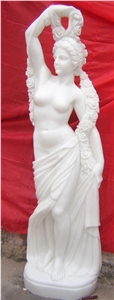 White Marble Statue Sculpture