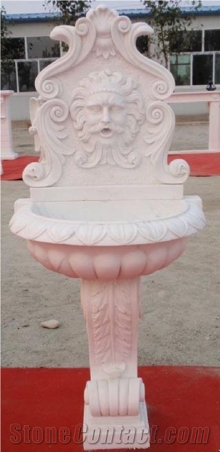 White Sandstone Sculptured Fountain