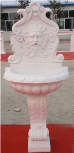 White Sandstone Sculptured Fountain