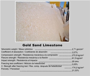 Gold Sand Limestone Slab