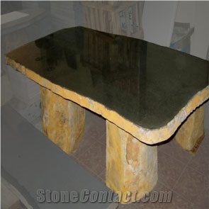 Vietnam Black Basalt Table Set