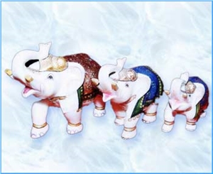 Marble Decoratives Elephants Figure Marble Decoratives Elephants Figure